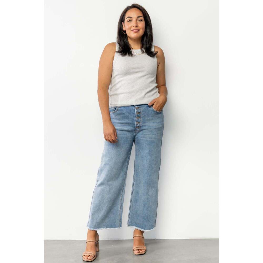 Baltic Born Brody High Rise Wide Leg Jeans | Light Wash Size 2929 - Picture 3 of 5